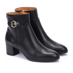 NEW PIKOLINOS women's calafat heel ankle boots in black